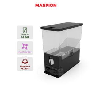 Maspion Rice Box Kotak Beras kapasitas 12 Kg EX-12 Garansi Resmi Original