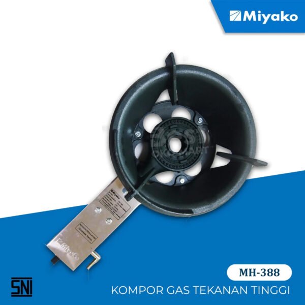 kompor gas komersil miyako mh388 1 tungku garansi resmi original
