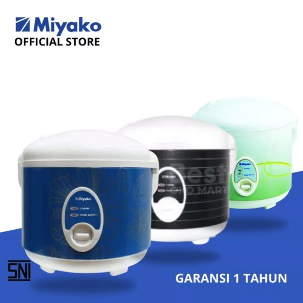 magic com miyako mcm508 rice cooker 3in1 magic warmer plus 1.8 liter garansi resmi original