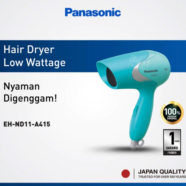 panasonic eh nd11 a415 hair dryer basic series [400 w] blue garansi resmi original