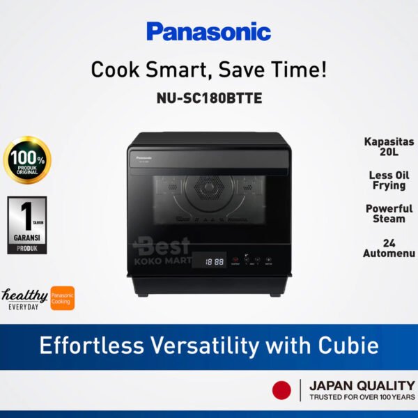 panasonic nu sc180btte oven steam convention [20 l] garansi resmi original