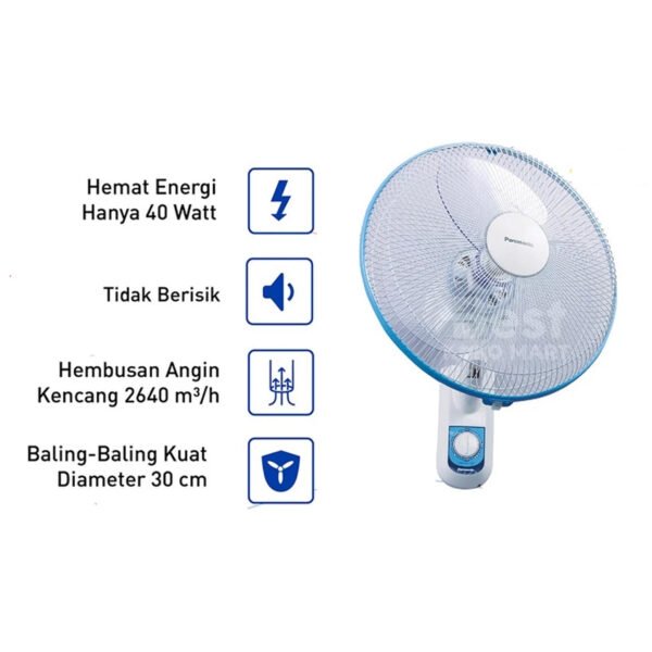 panasonic f eu409 kipas angin dinding / wall fan garansi resmi original