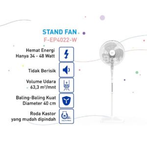 panasonic f ep4022 w kipas angin berdiri / stand fan
