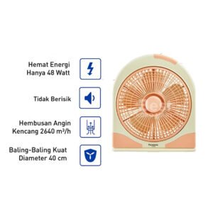 panasonic f er303 p2 kipas angin / box fan garansi resmi original