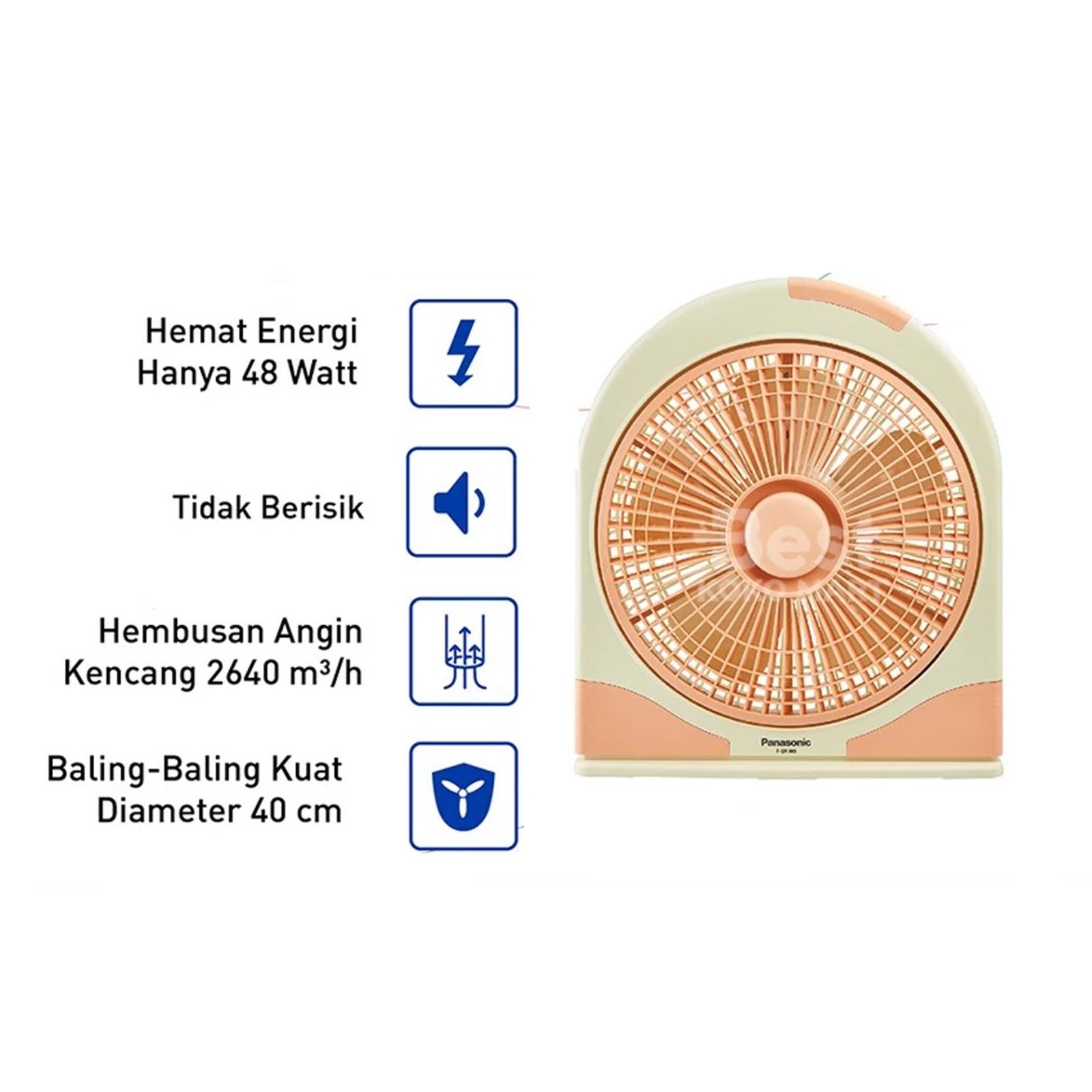 panasonic f er303 p2 kipas angin / box fan garansi resmi original