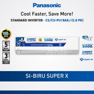 panasonic cs/cu pu18akj ac standard inverter [2 pk] garansi resmi original