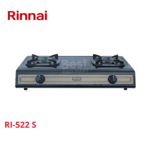 rinnai kompor gas 2 tungku ri 522 s garansi resmi original