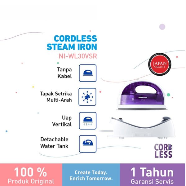 panasonic setrika niwl 30 original garansi resmi