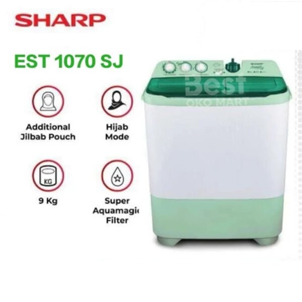 sharp est 1070 sj dua tabung garansi resmi original