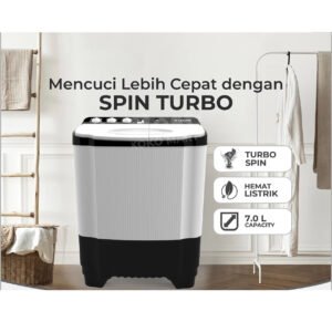 maspion mesin cuci 2 tabung 7 kg mmc 9972 garansi resmi original