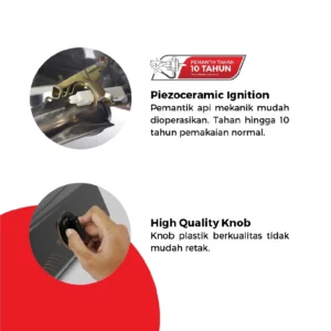 maspion kompor gas 2 tungku mkg 709 c garansi resmi original