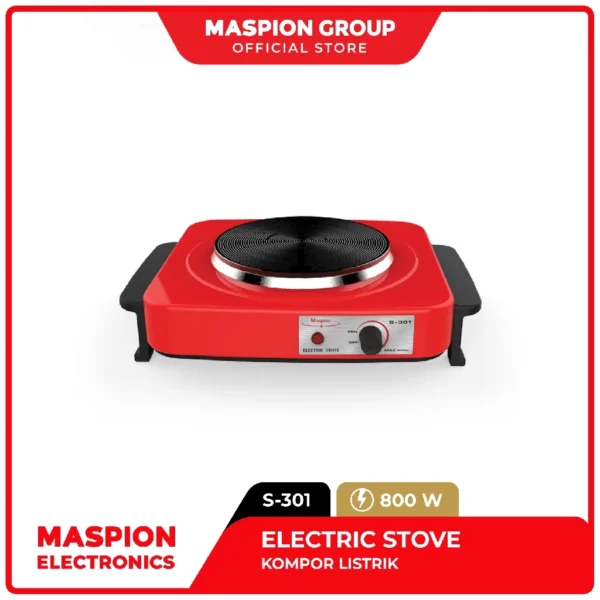 maspion electric stove kompor listrik 1 tungku s 301 garansi resmi original