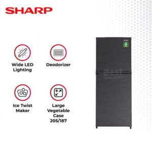 lemari es 2 pintu sharp sj 236 mn hs garansi resmi original