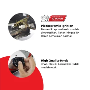 maspion kompor gas 1 tungku stainless steel mks 810 s garansi resmi original