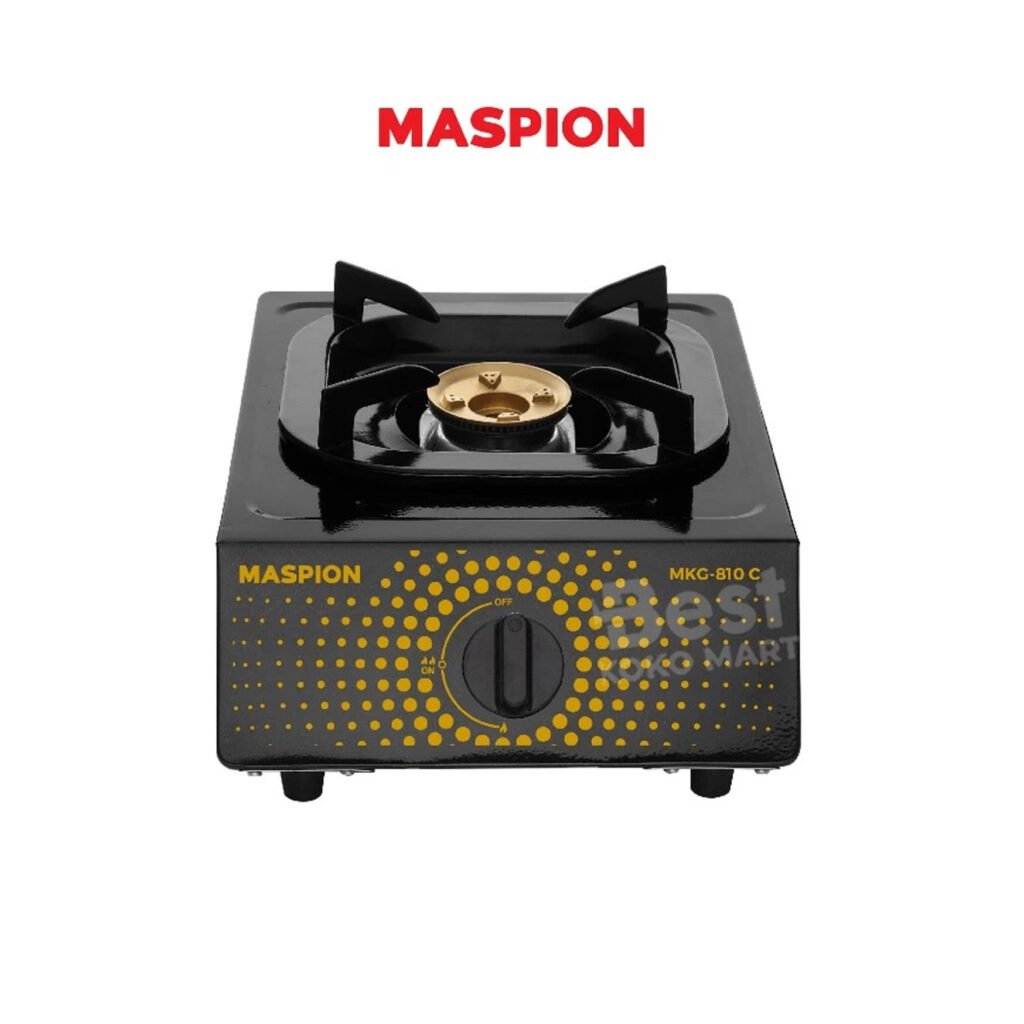 maspion kompor gas 1 tungku coating mks 810 c garansi resmi original