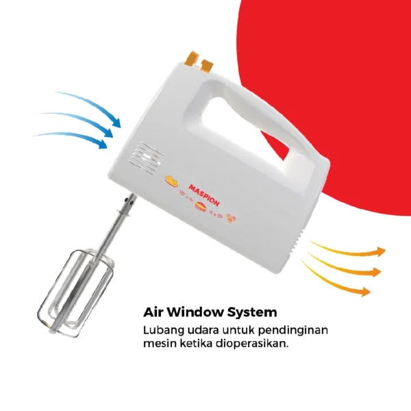 maspion electric hand mixer pencampur elektrik mt 1150 garansi resmi original