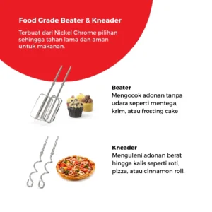 maspion electric hand mixer pencampur elektrik mt 1150 garansi resmi original