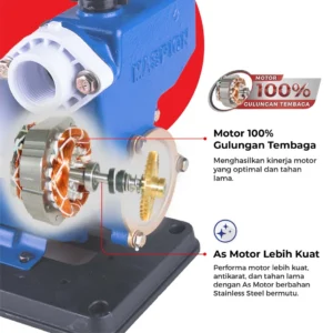 maspion water pump mesin pompa air manual mwp 125 kma garansi resmi original