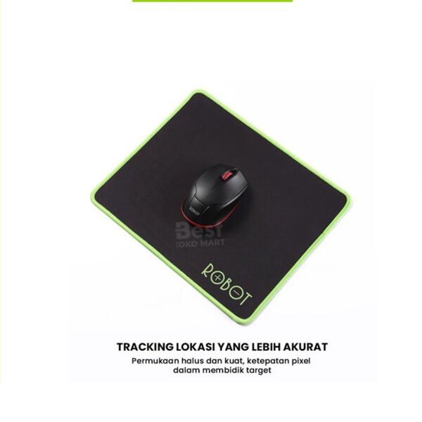 robot mousepad anti slip rp05 gaming polos hitam murah rubber original
