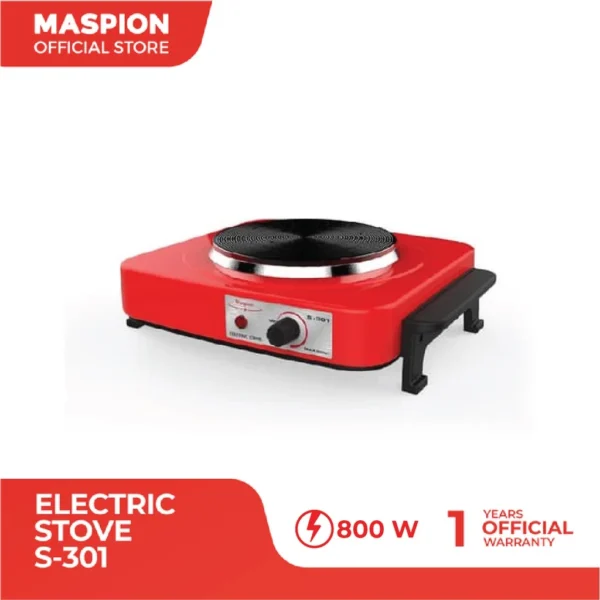 maspion electric stove kompor listrik 1 tungku s 301 garansi resmi original