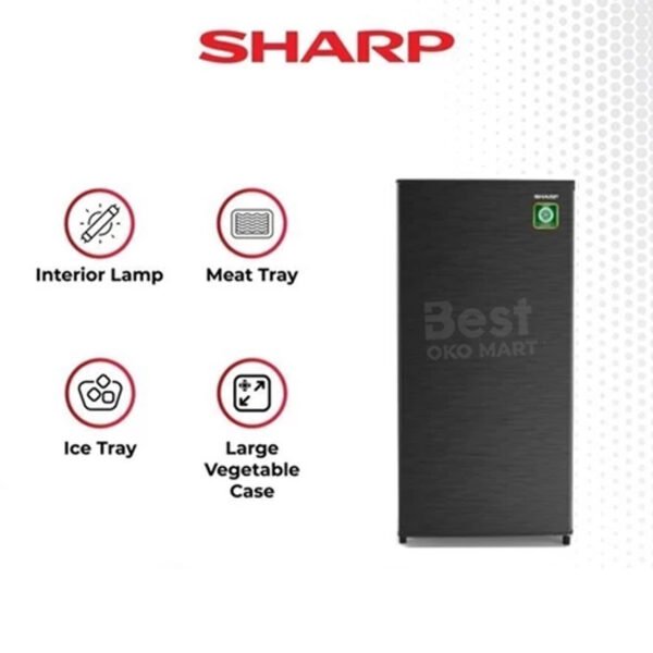 kulkas 1 pintu sharp sj n162n hs kapasitas 133 liter 162n hs garansi resmi original