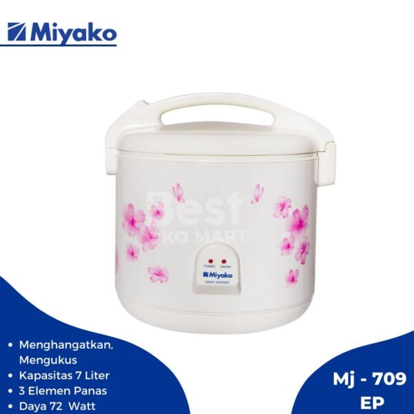 magic jar miyako mj 709 ep 7 liter magic warmer mj 709 penghangat nasi pengukus miyako garansi resmi original