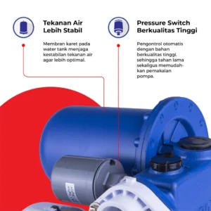 maspion water pump mesin pompa air otomatis mwp 129 pat garansi resmi original