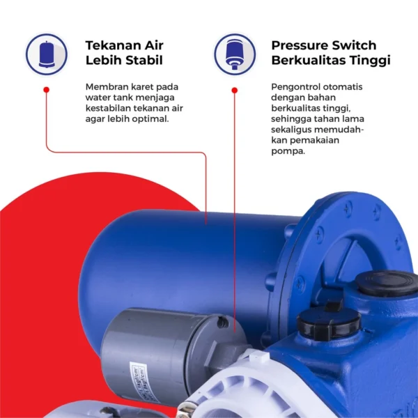 maspion water pump mesin pompa air otomatis mwp 129 pat garansi resmi original