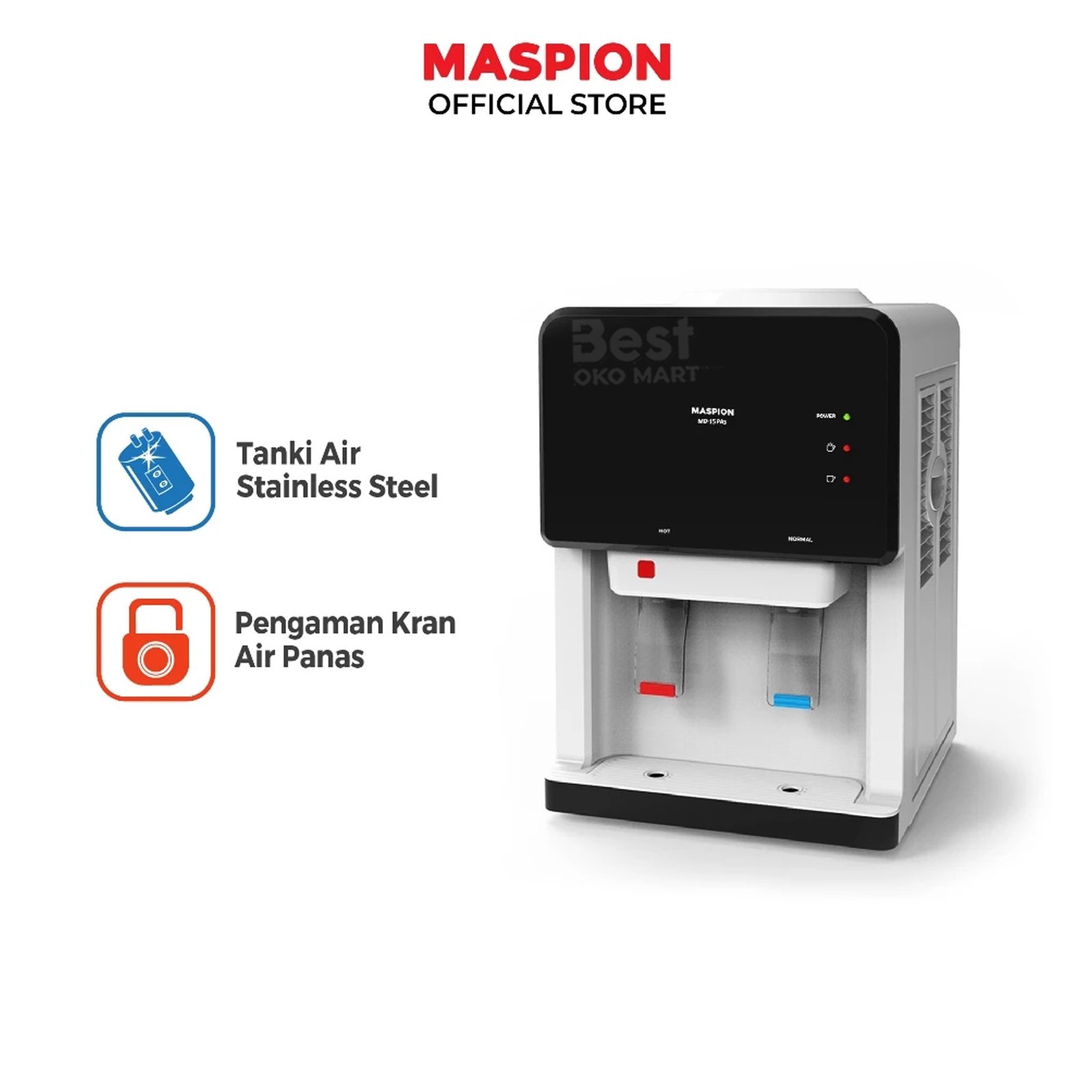 maspion dispenser portable hot and normal md 15 pas garansi resmi original maspion dispenser portable hot and normal md 15 pas garansi resmi original