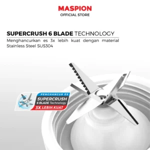 maspion pelumat blender with wet miller and dry miller 1 liter mt 1213 garansi resmi original