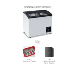 maspion freezer 200 liter ufh 200 c fk garansi resmi original