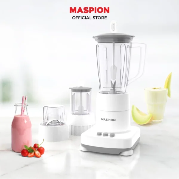 maspion pelumat blender with wet miller and dry miller 1 liter mt 1273 pl garansi resmi original