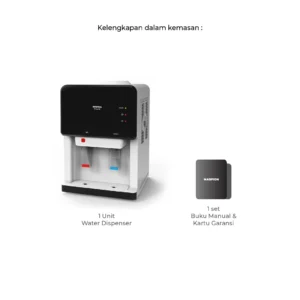 maspion dispenser portable hot and normal md 15 pas garansi resmi original