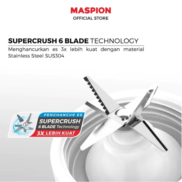 maspion pelumat blender plastik 1 liter mt 1261 pl garansi resmi original