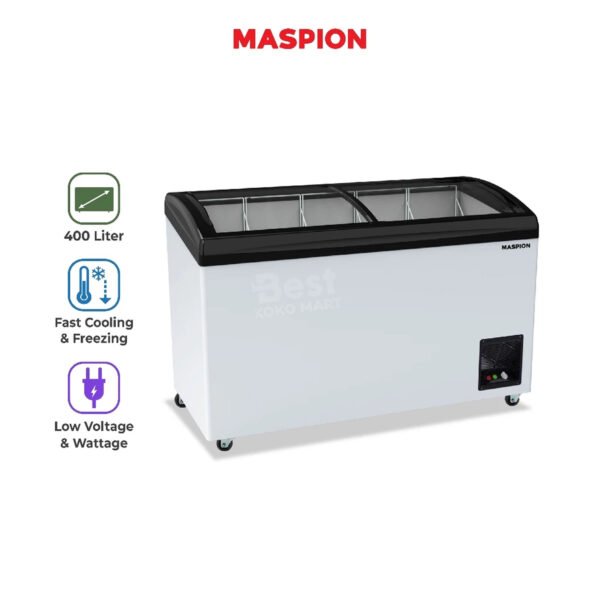 maspion freezer 400 liter ufh 400 c fk garansi resmi original