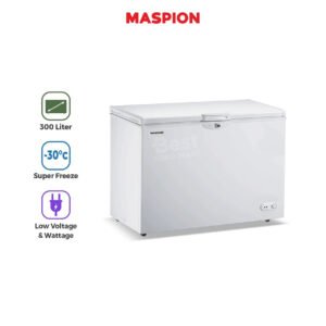 maspion freezer 300 liter ufh 300 t garansi resmi original