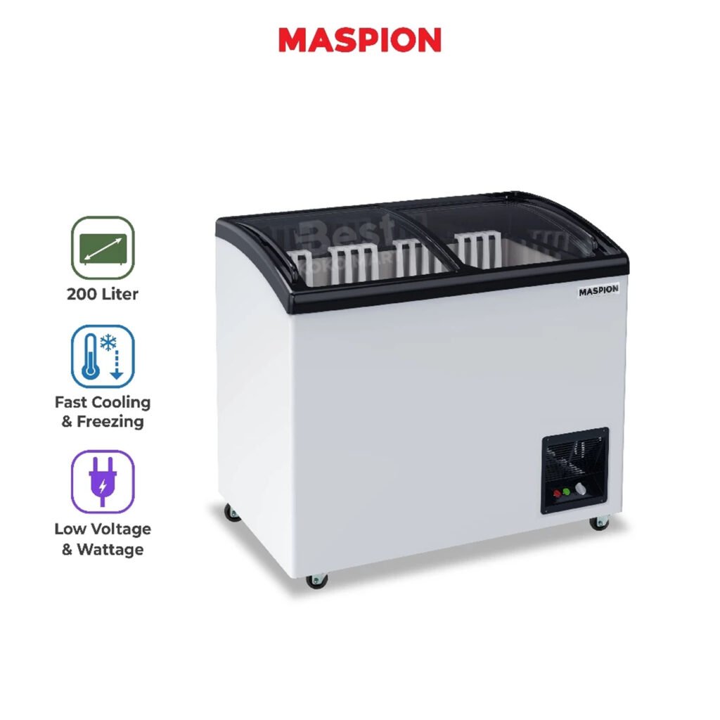 maspion freezer 200 liter ufh 200 c fk garansi resmi original