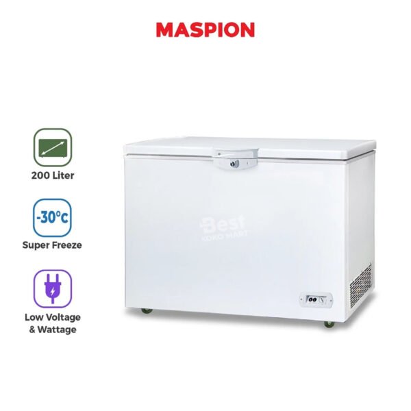 maspion freezer 200 liter ufh 200 tn garansi resmi original