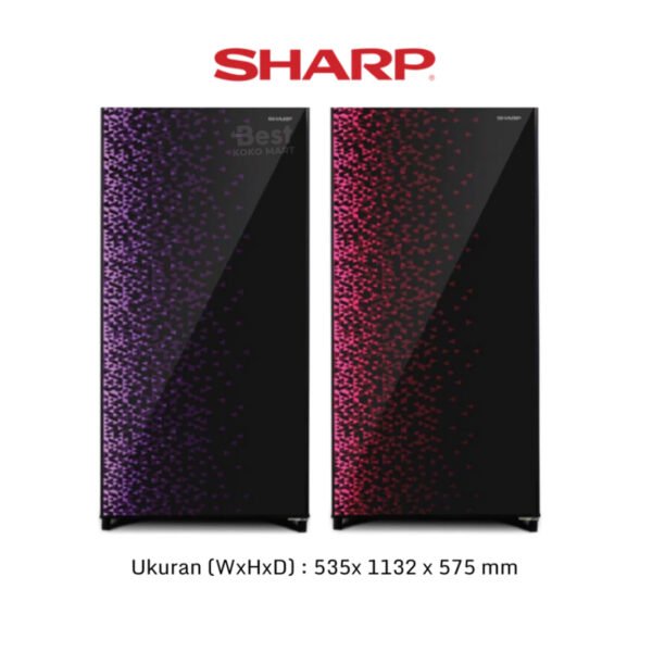 kulkas sharp 1 pintu sjx 185 mg lemari es 1 pintu sjx185mg sjx 185mg garansi resmi original
