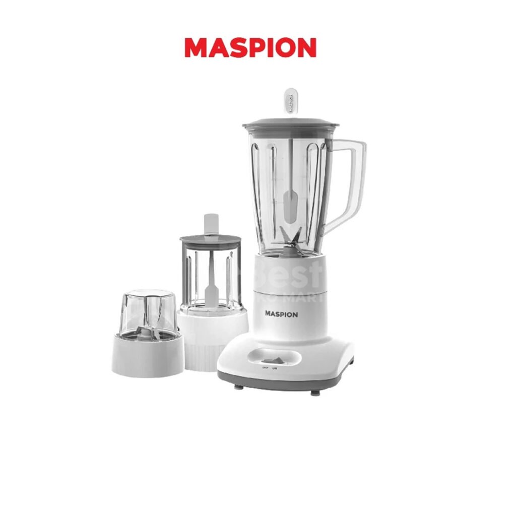 Maspion Pelumat Blender with Wet Miller and Dry Miller 1 Liter MT-1263 GL Garansi Resmi Original
