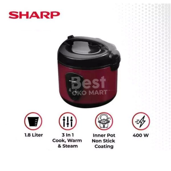 sharp ksn18mg rice cooker 1.8l 1.8 liter 400 watt ksn 18 mg sl rd magic com sharp 400w ksn original garansi resmi
