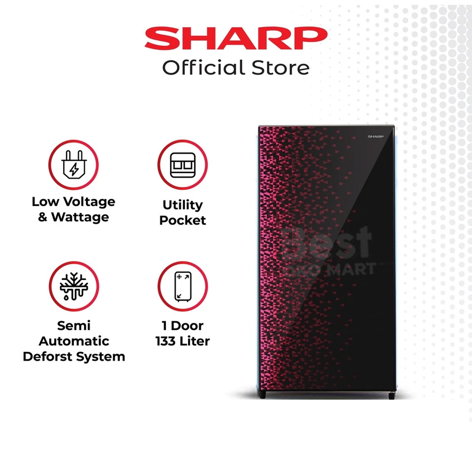 sharp refrigerator kulkas 1 pintu 133 l shine magneglas series red sj x165mg red garansi resmi original sharp refrigerator kulkas 1 pintu 133 l shine magneglas series red sj x165mg red garansi resmi original