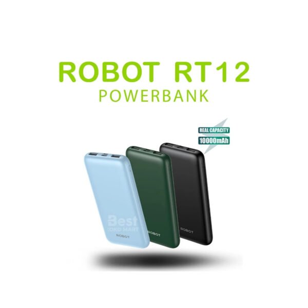 robot powerbank rt12 (upgrade dari rt180) 10000 mah dual input output slim original garansi 1 thn