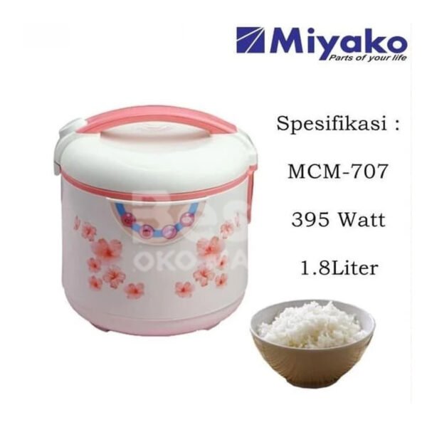 miyako rice cooker mcm 707 (b c) garansi resmi original