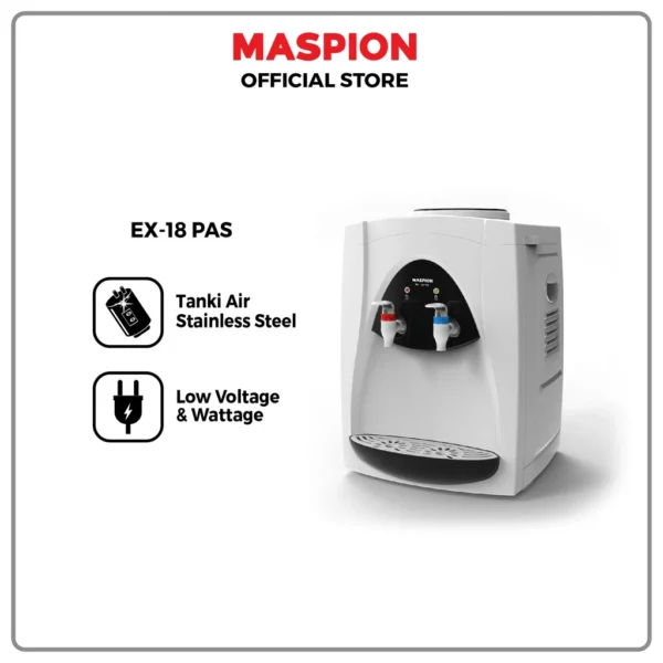 maspion dispenser portable hot and normal ex 18 pas garansi resmi original