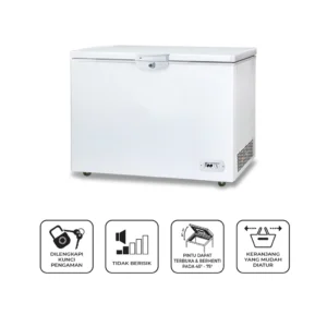 maspion freezer 200 liter ufh 200 tn garansi resmi original