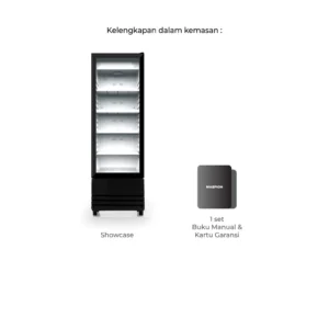 maspion lemari pendingin showcase 218 liter usg 218 nd c garansi resmi original