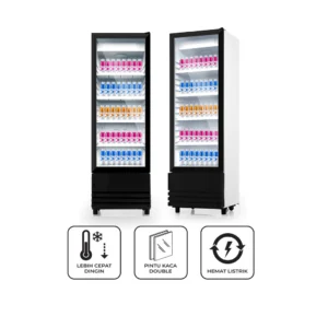 maspion lemari pendingin showcase 218 liter usg 218 nd c garansi resmi original