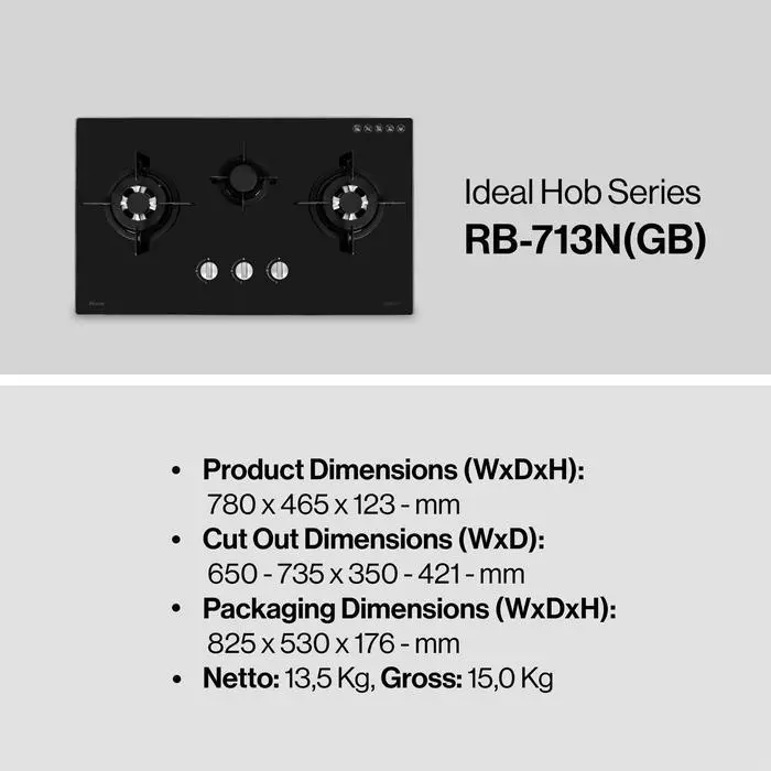 rinnai rb713n gb kompor gas tanam 3 tungku built in hob rb 713n(gb) garansi resmi original rinnai rb713n gb kompor gas tanam 3 tungku built in hob rb 713n(gb) garansi resmi original