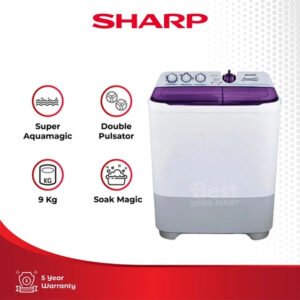 Sharp Mesin Cuci Twin Tub ES-T95CR Garansi Resmi Original - Gambar 1